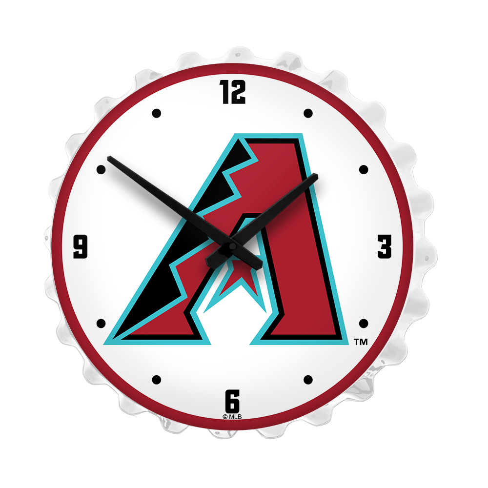 Arizona Diamondbacks: Bottle Cap Lighted Wall Clock