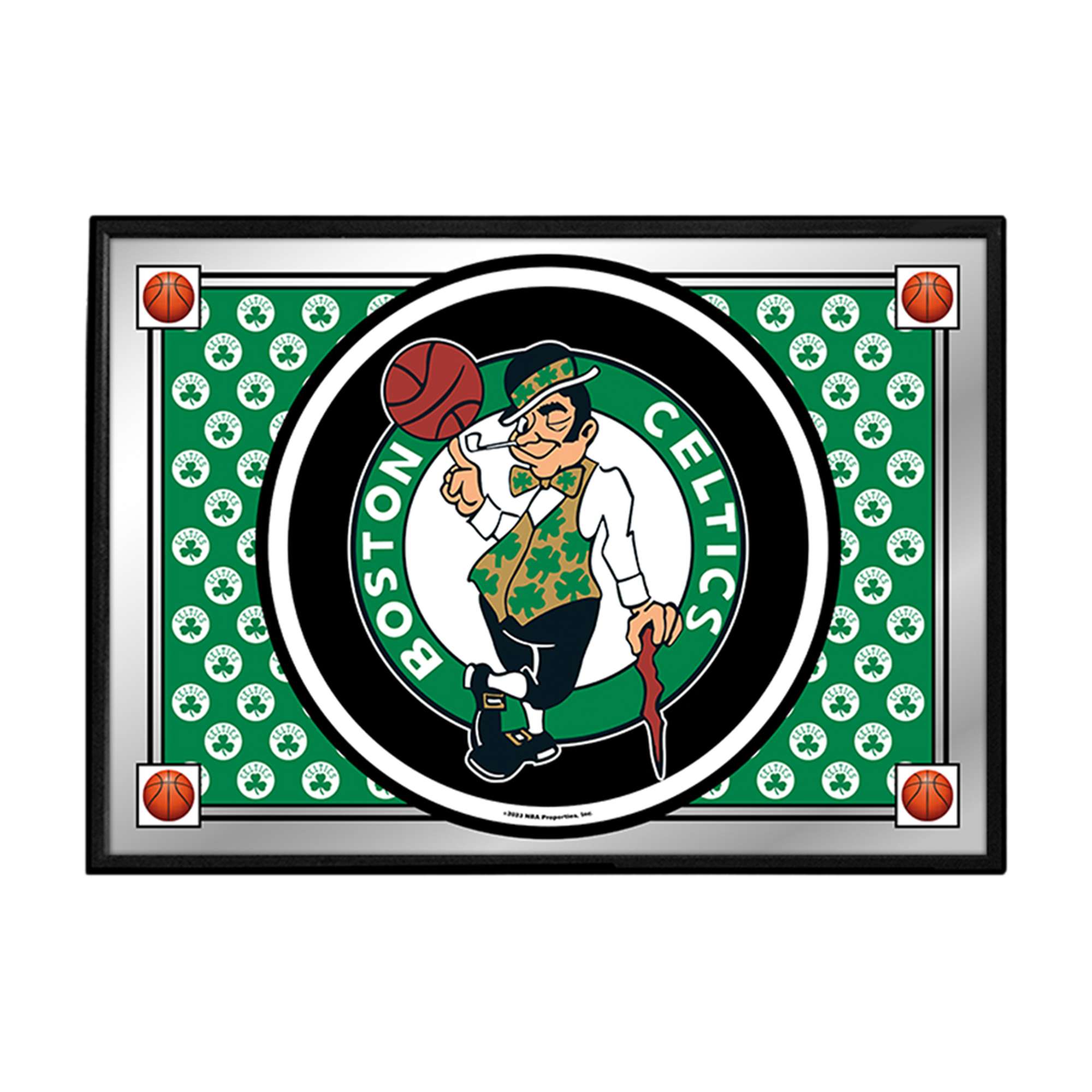 Boston Celtics: Team Spirit - Framed Mirrored Wall Sign