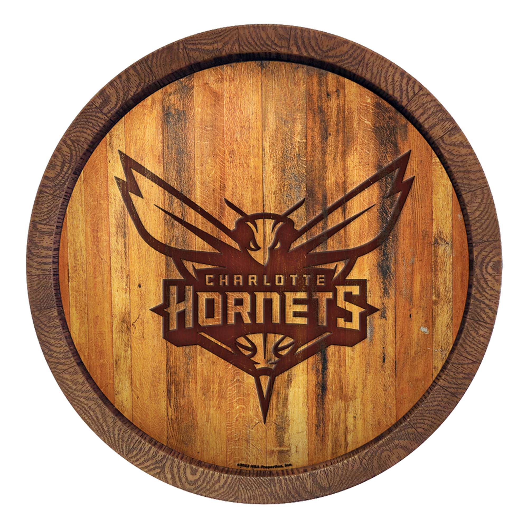 Charlotte Hornets: "Faux" Barrel Top Sign    