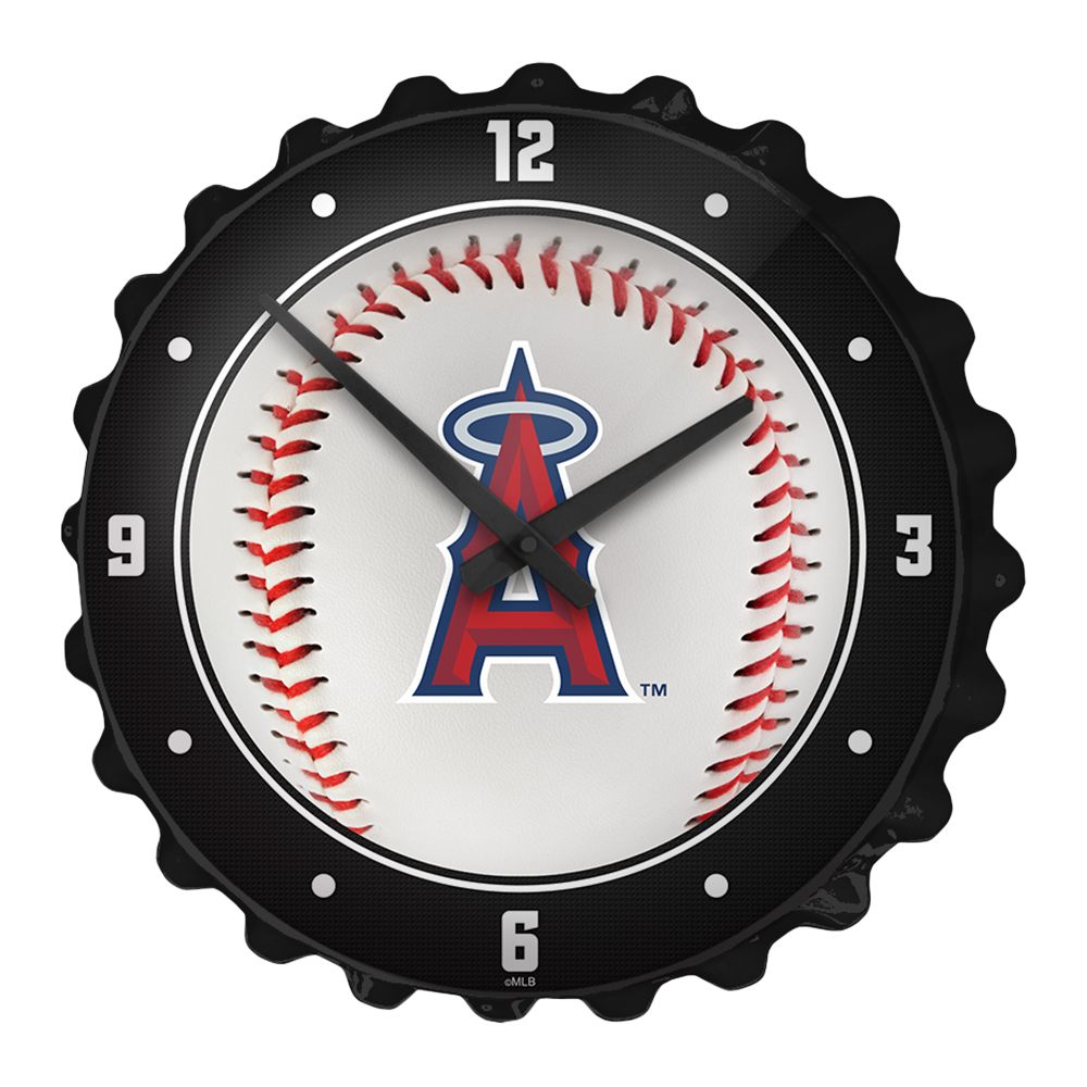 Los Angeles Angels Baseball - Bottle Cap Wall Clock  
