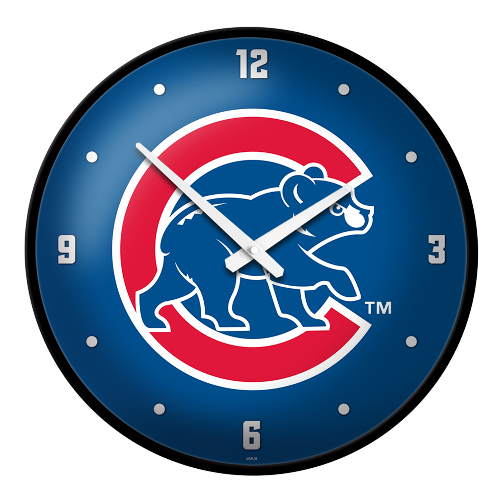 Chicago Cubs Alternate Logo - Modern Disc Wall Clock  