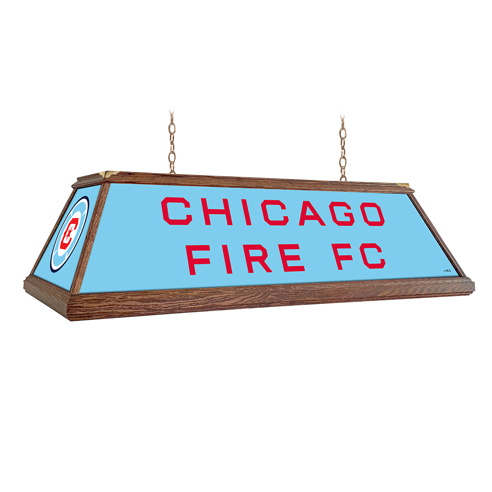 Chicago Fire: Premium Wood Pool Table Light