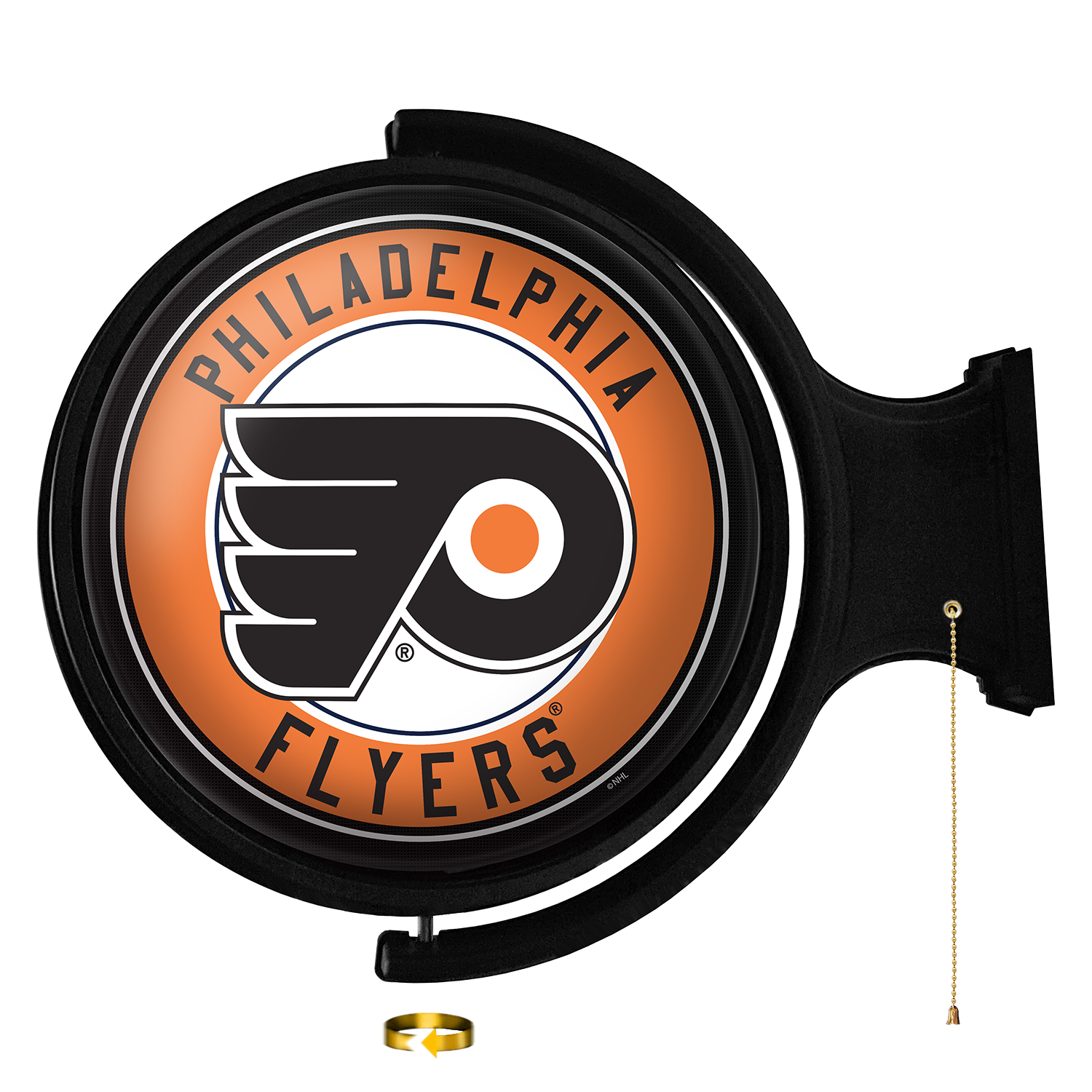 Philadelphia Flyers Original Round Rotating Lighted Wall Sign
