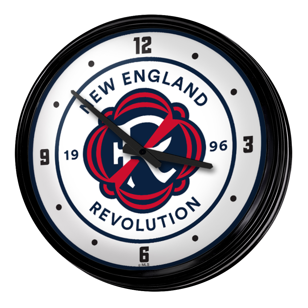 New England Revolution: Retro Lighted Wall Clock