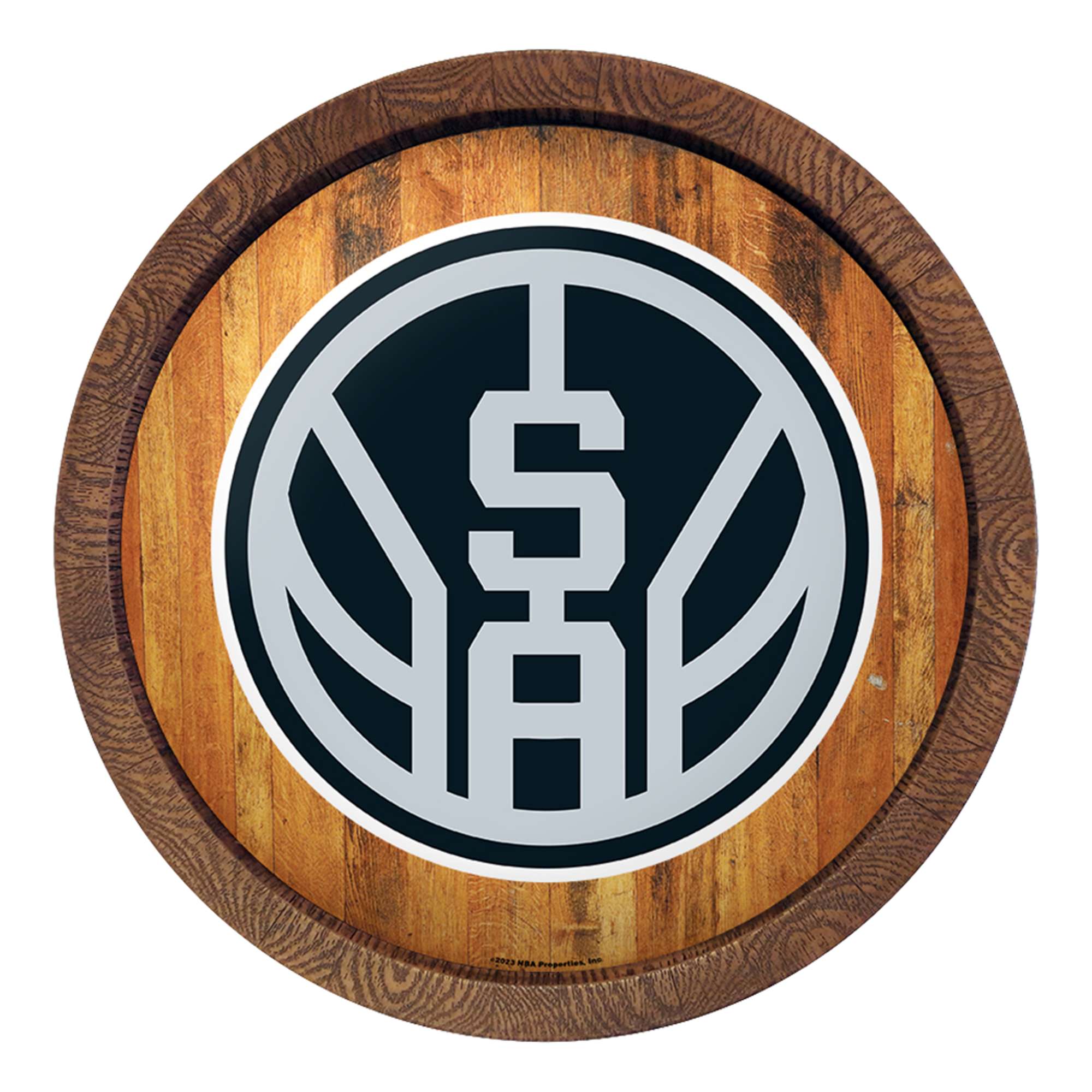 San Antonio Spurs: Logo - "Faux" Barrel Top Sign  