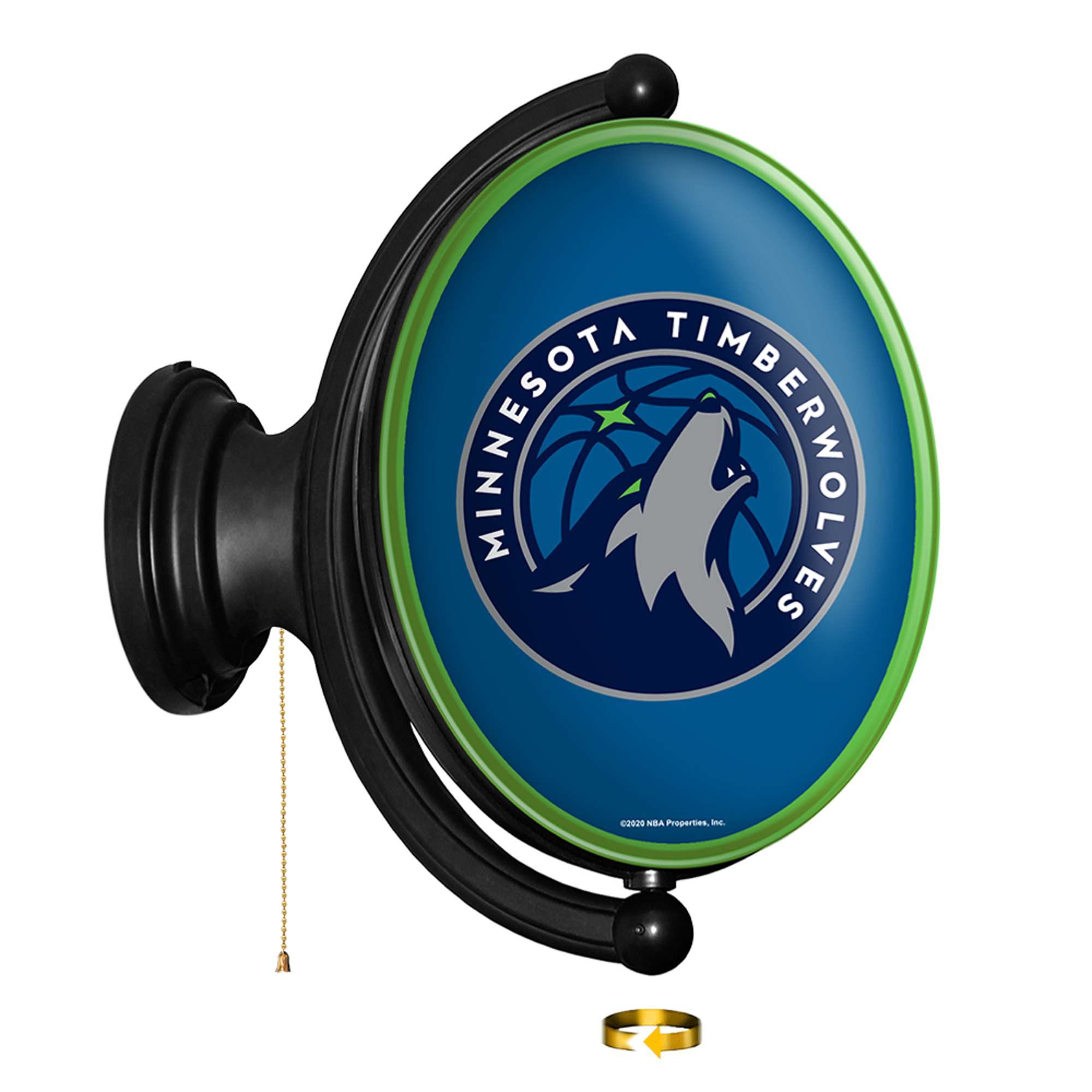 Minnesota Timberwolves: Original Oval Rotating Lighted Wall Sign