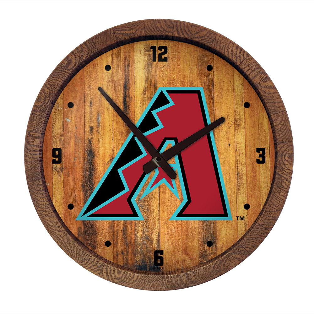 Arizona Diamondbacks: "Faux" Barrel Top Clock   