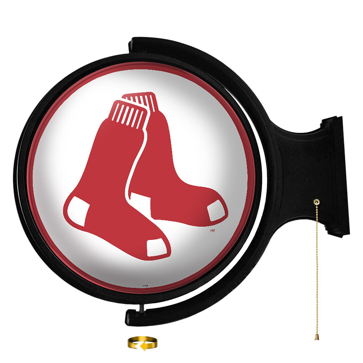 Boston Red Sox Logo - Original Round Rotating Lighted Wall Sign  