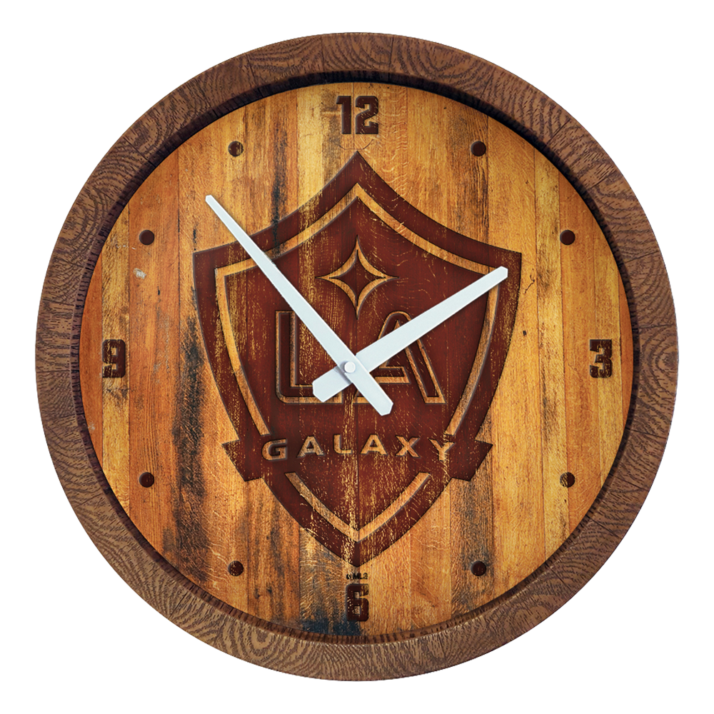 LA Galaxy: Branded "Faux" Barrel Top Clock  