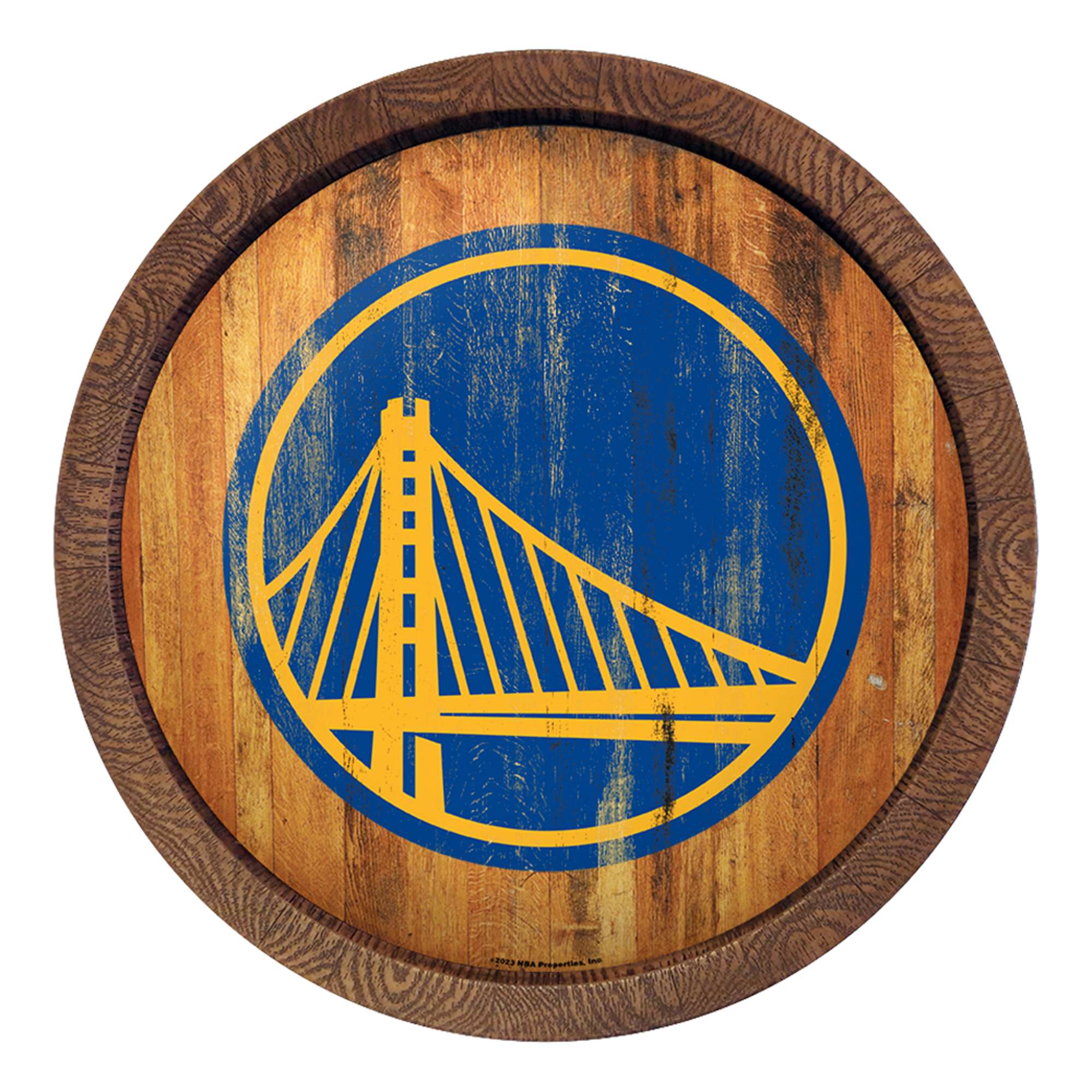 Golden State Warriors: "Faux" Barrel Top Sign    
