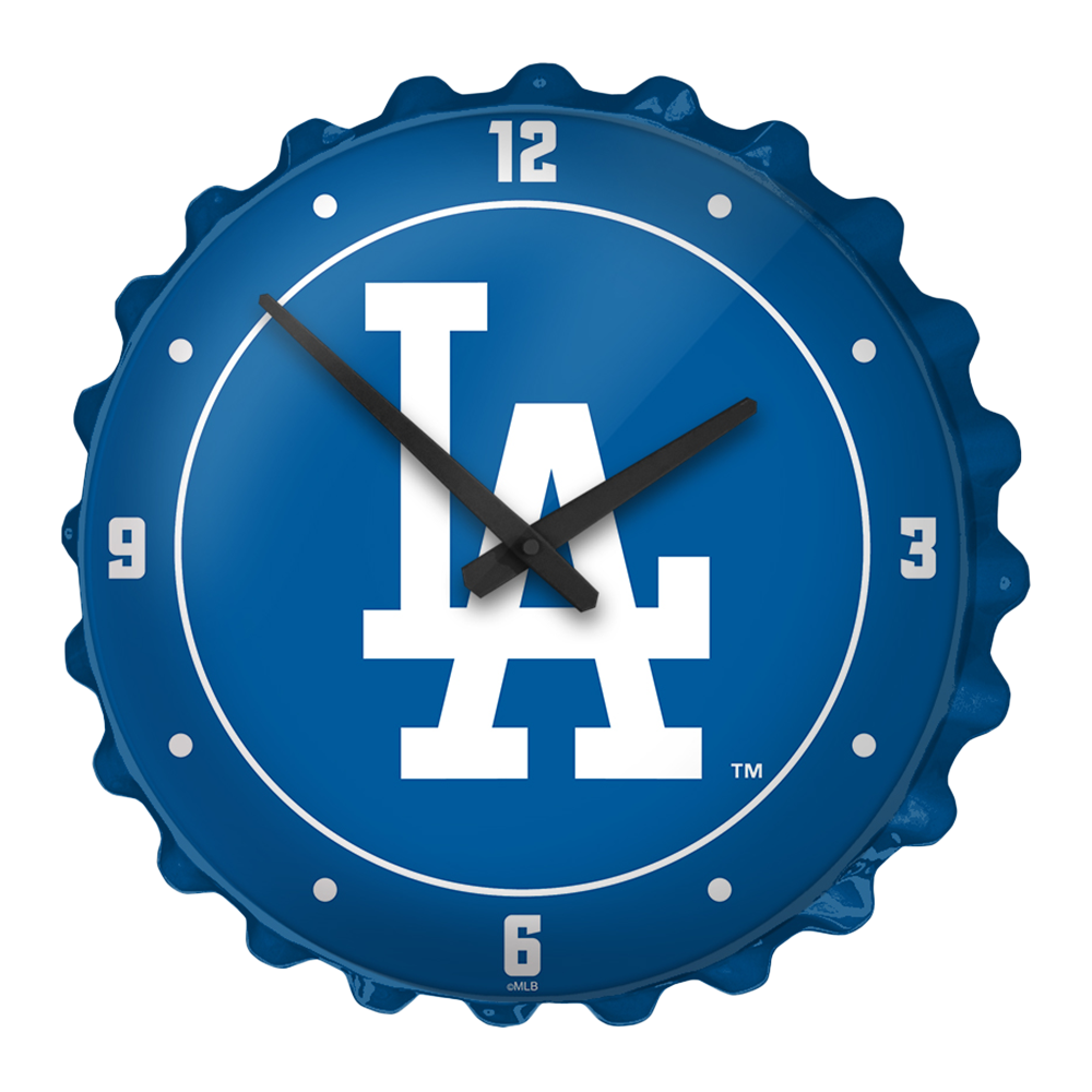 Los Angeles Dodgers Logo - Bottle Cap Wall Clock  