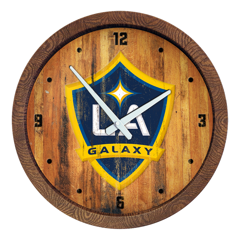 LA Galaxy: Weathered "Faux" Barrel Top Clock  