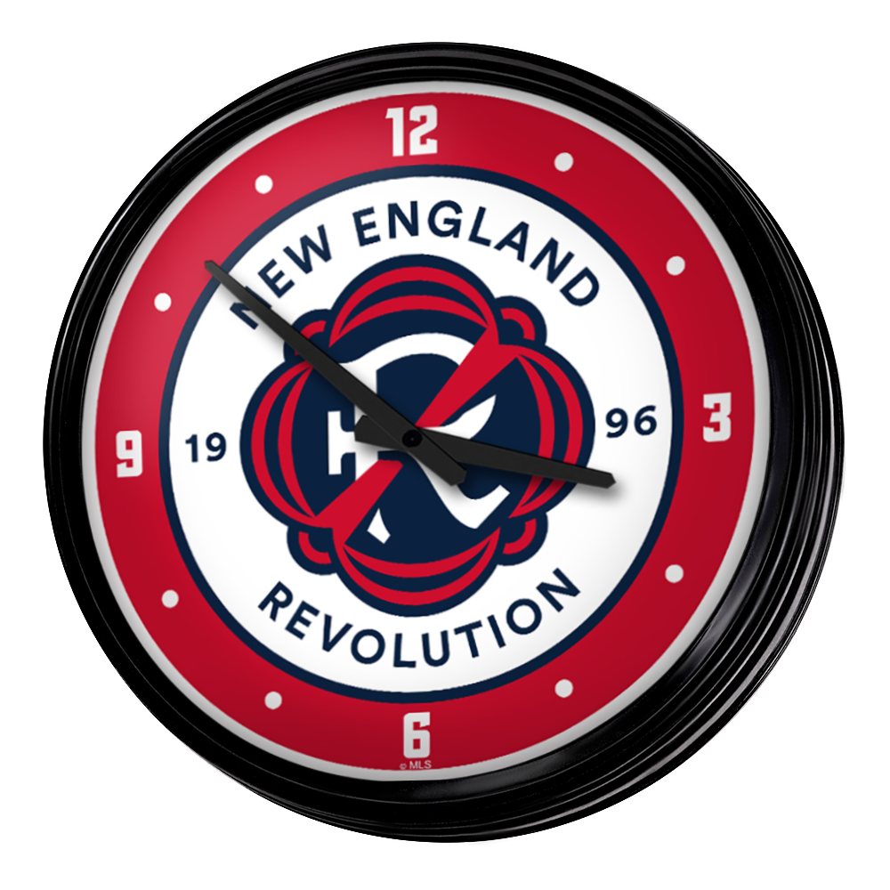 New England Revolution: Retro Lighted Wall Clock  