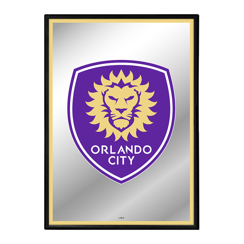 Orlando City: Framed Mirrored Wall Sign