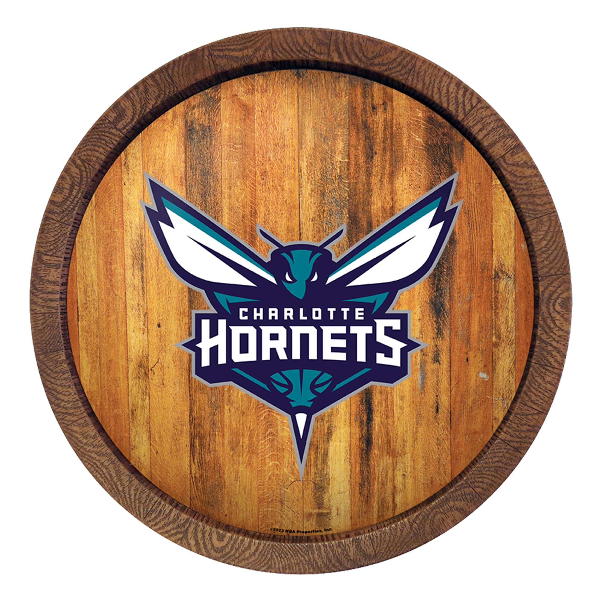 Charlotte Hornets: "Faux" Barrel Top Sign    