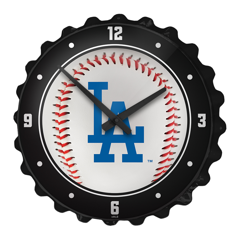 Los Angeles Dodgers Baseball - Bottle Cap Wall Clock  