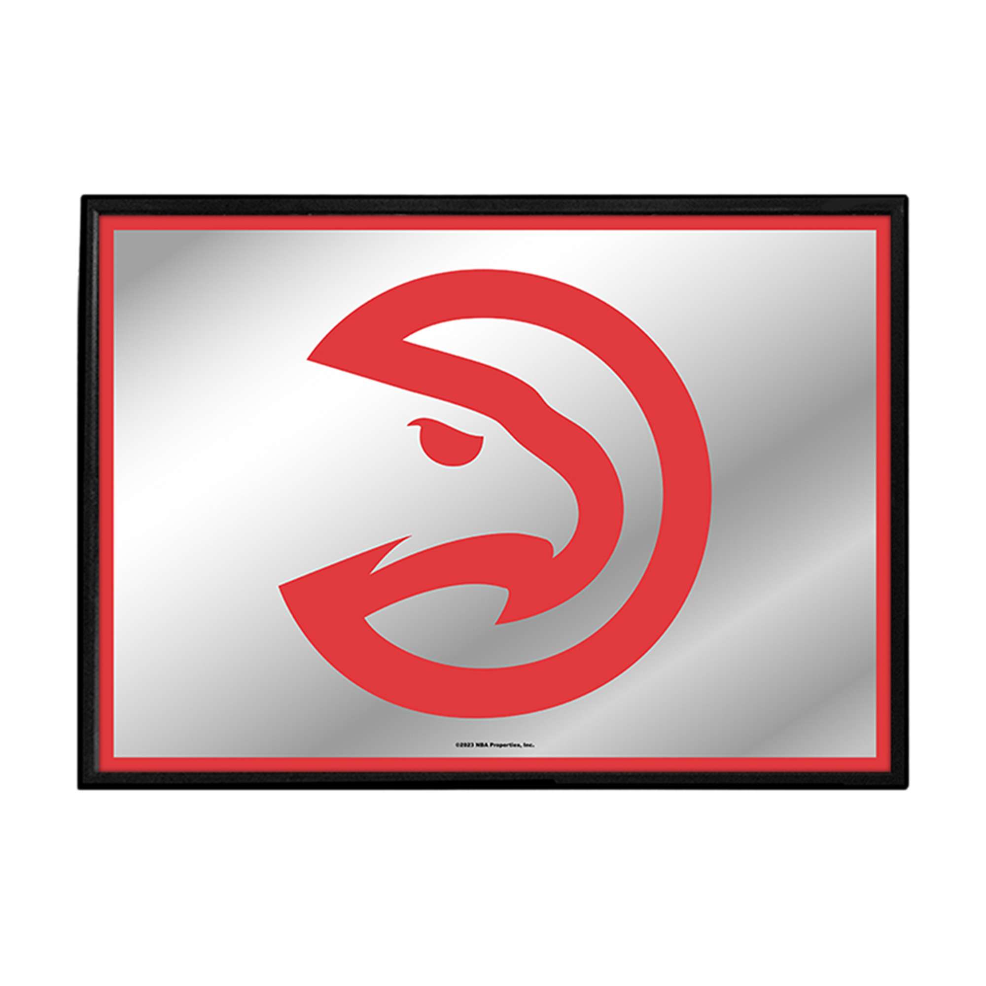 Atlanta Hawks: Framed Mirrored Wall Sign