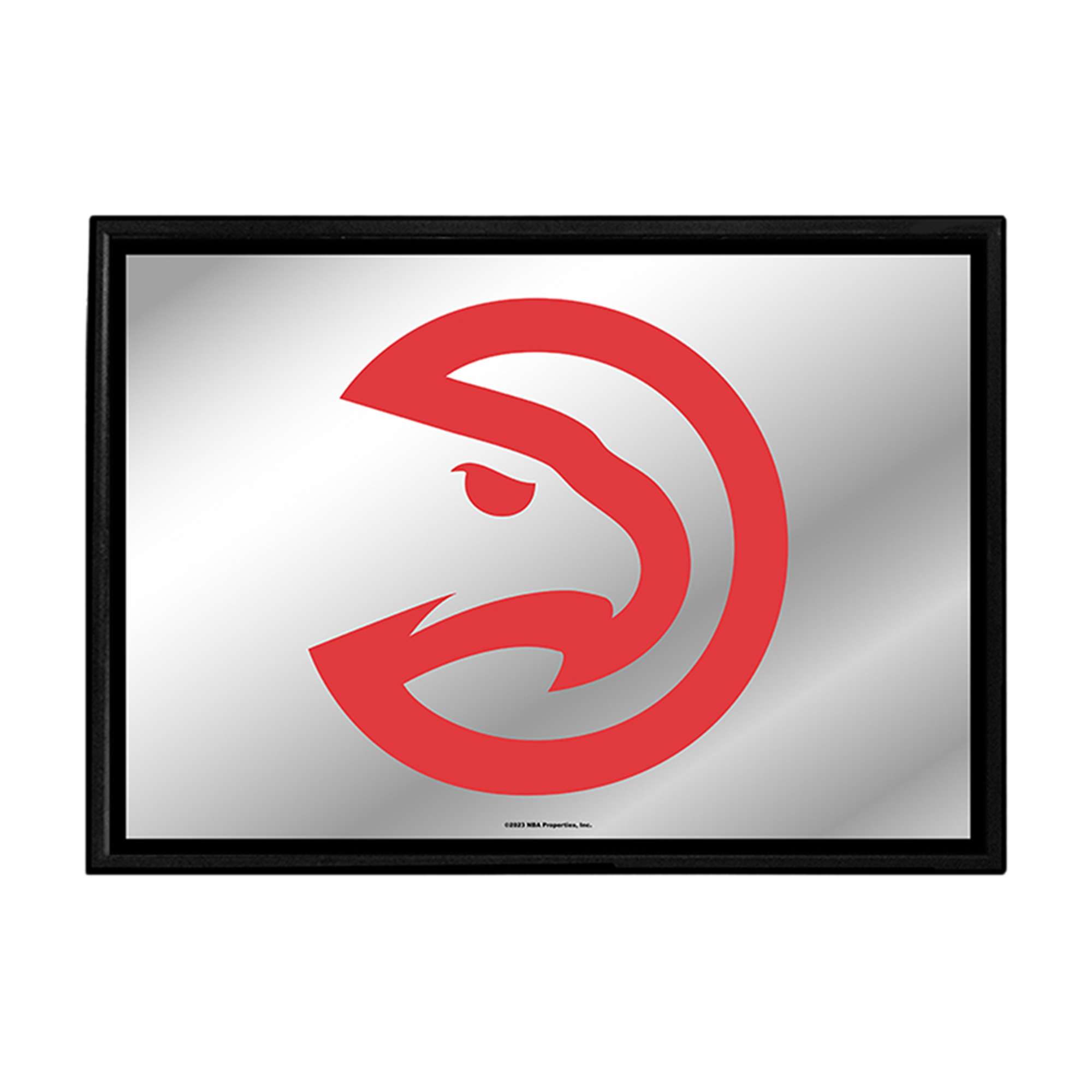 Atlanta Hawks: Framed Mirrored Wall Sign