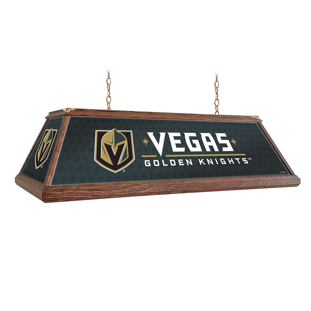 Vegas Golden Knights Premium Wood Pool Table Light
