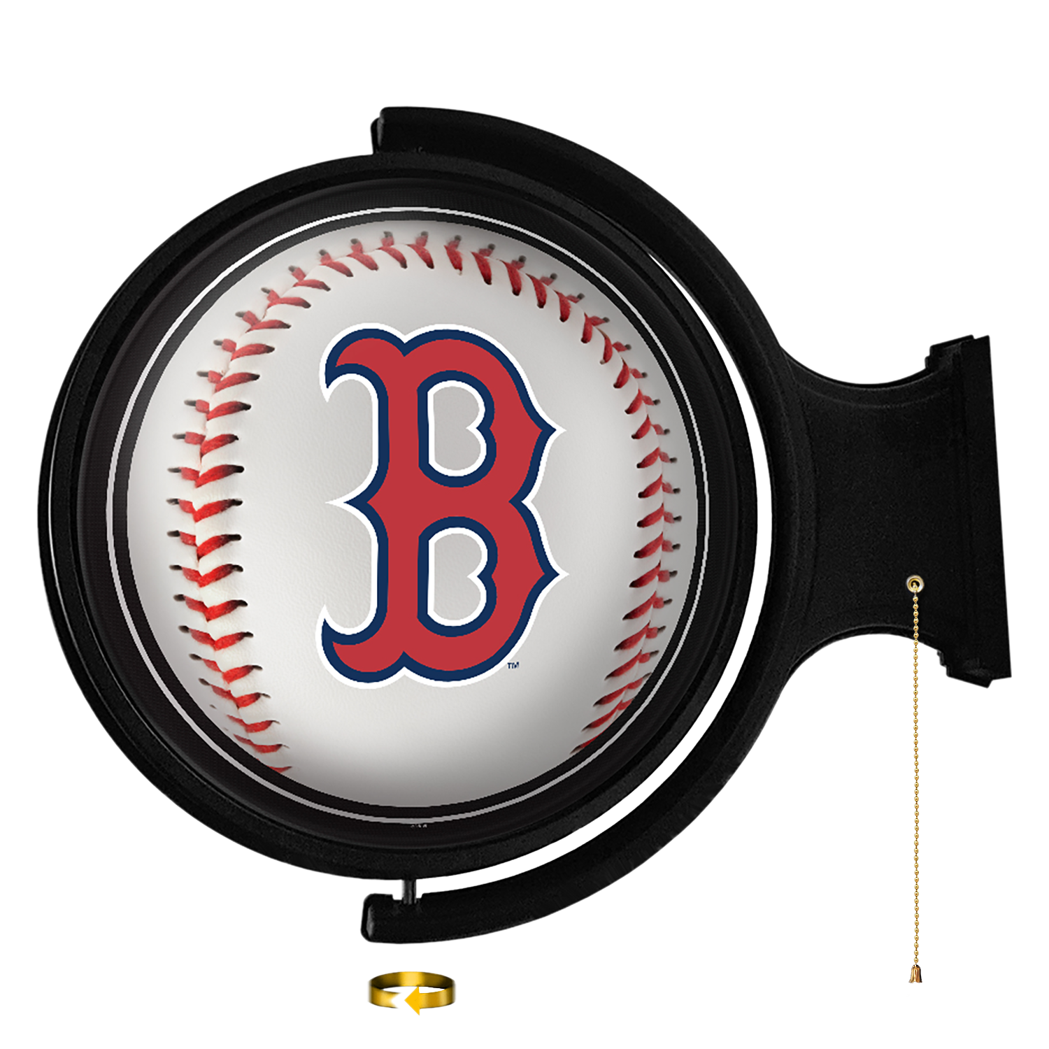 Boston Red Sox Baseball - Original Round Rotating Lighted Wall Sign  