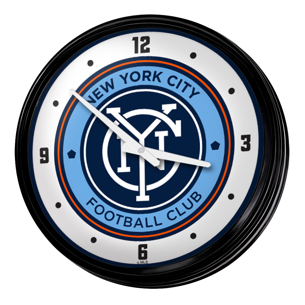 New York City FC: Retro Lighted Wall Clock