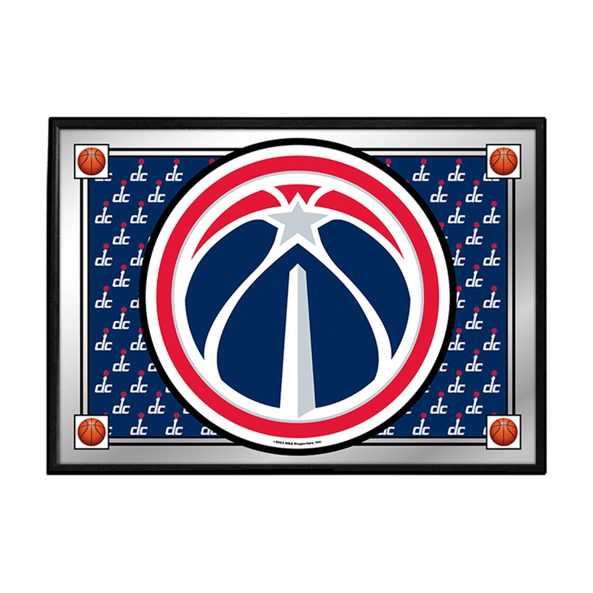 Washington Wizards: Team Spirit - Framed Mirrored Wall Sign