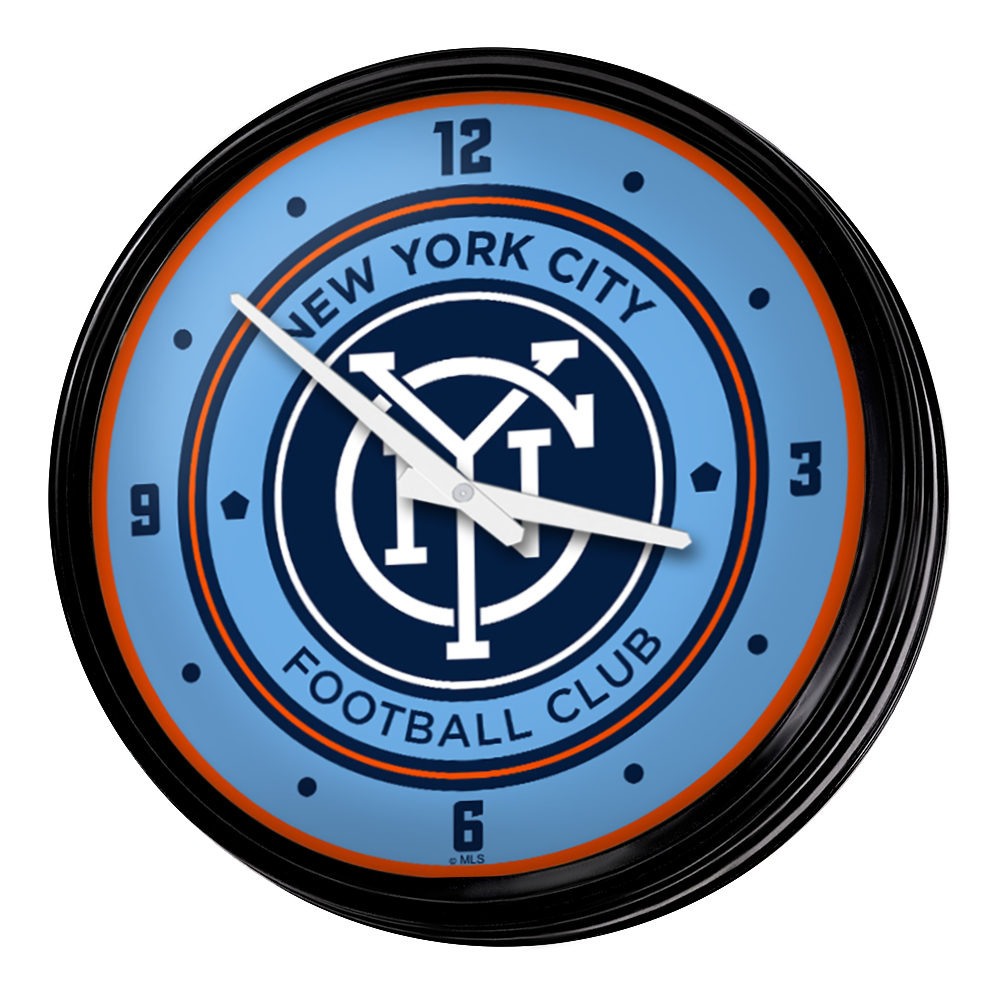 New York City FC: Retro Lighted Wall Clock