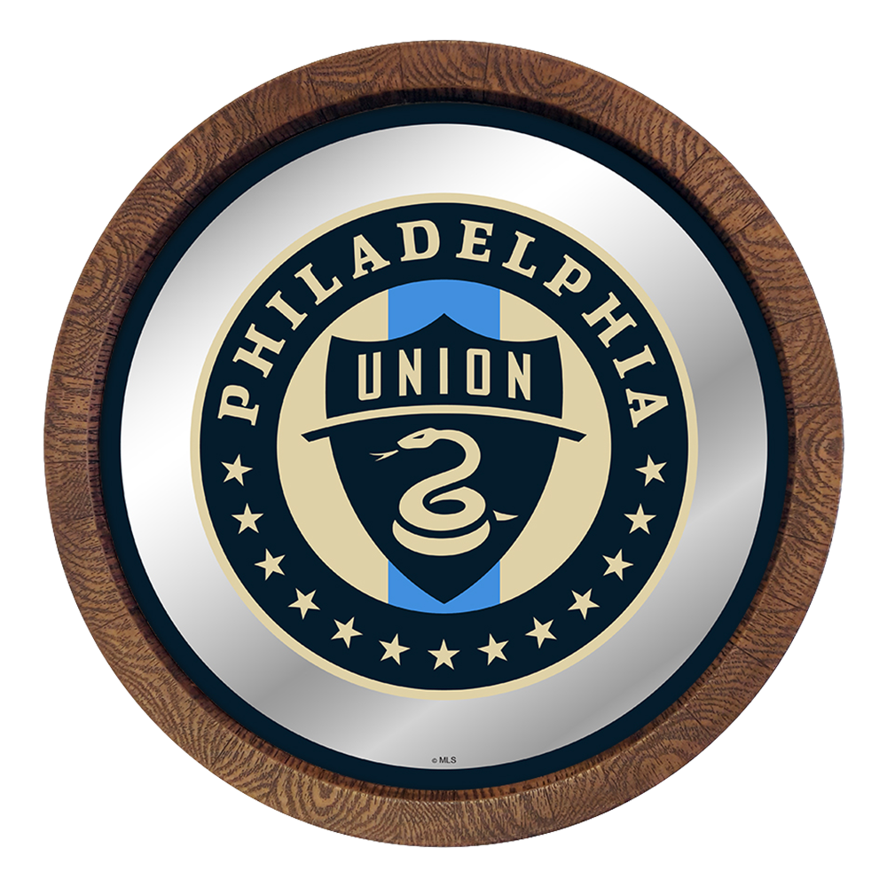 Philadelphia Union: Barrel Top Framed Mirror Mirrored Wall Sign