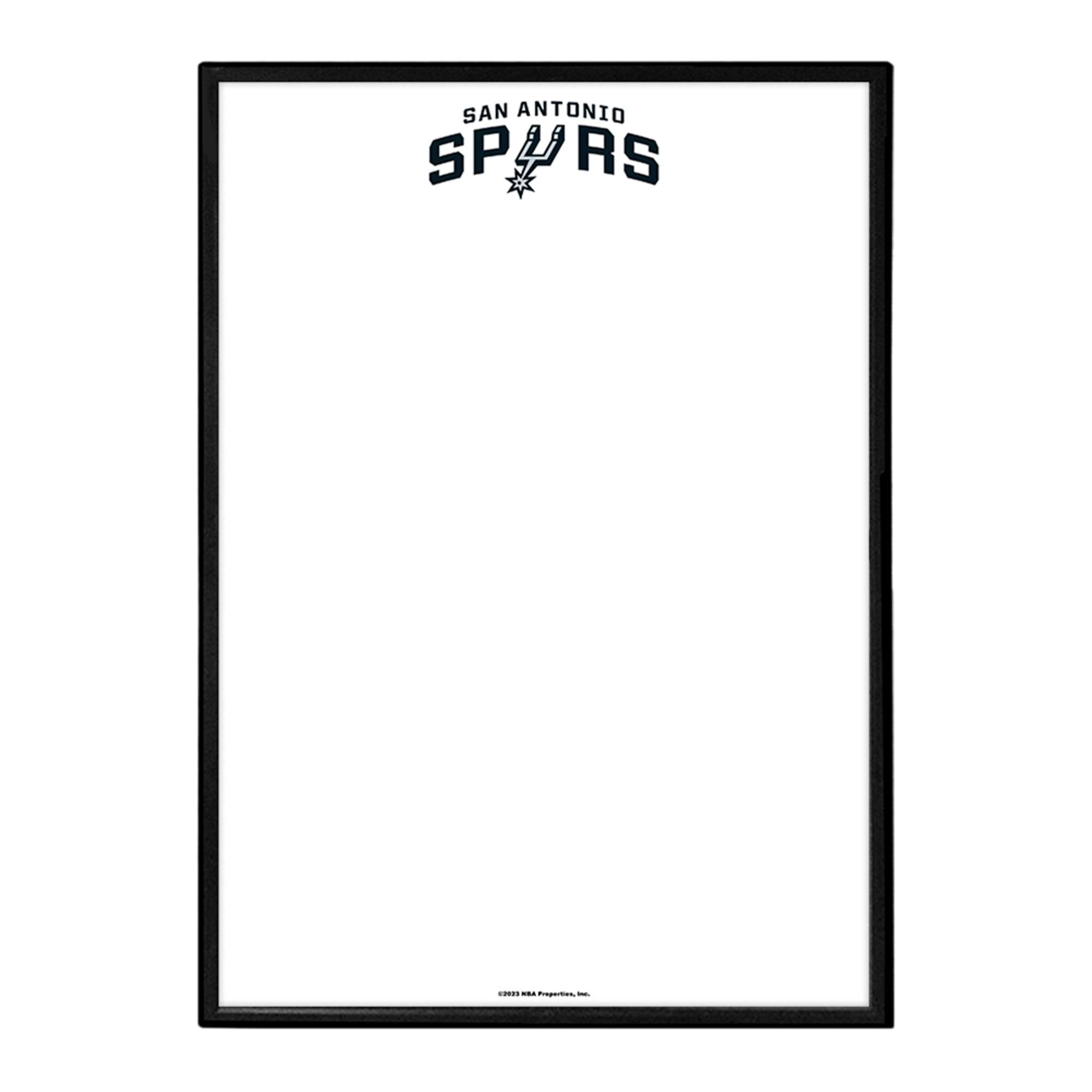 San Antonio Spurs: Framed Dry Erase Wall Sign
