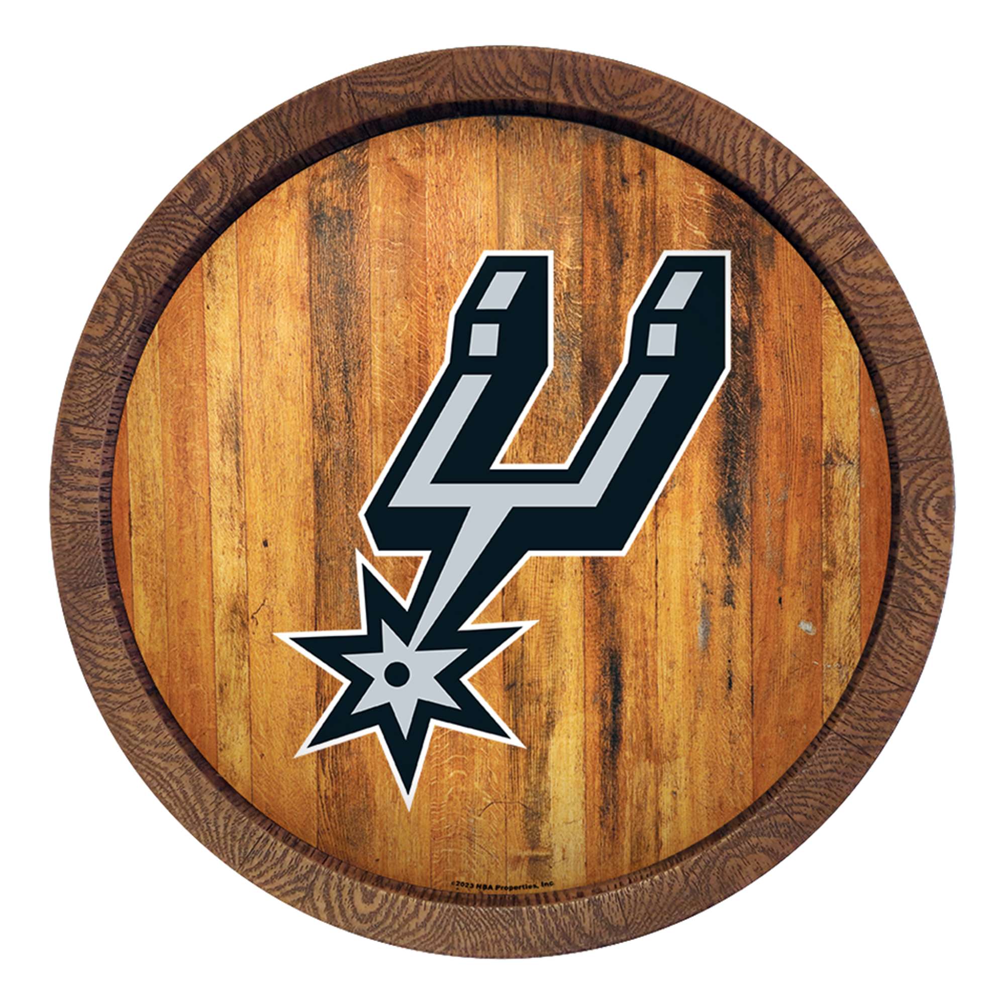 San Antonio Spurs: "Faux" Barrel Top Sign    