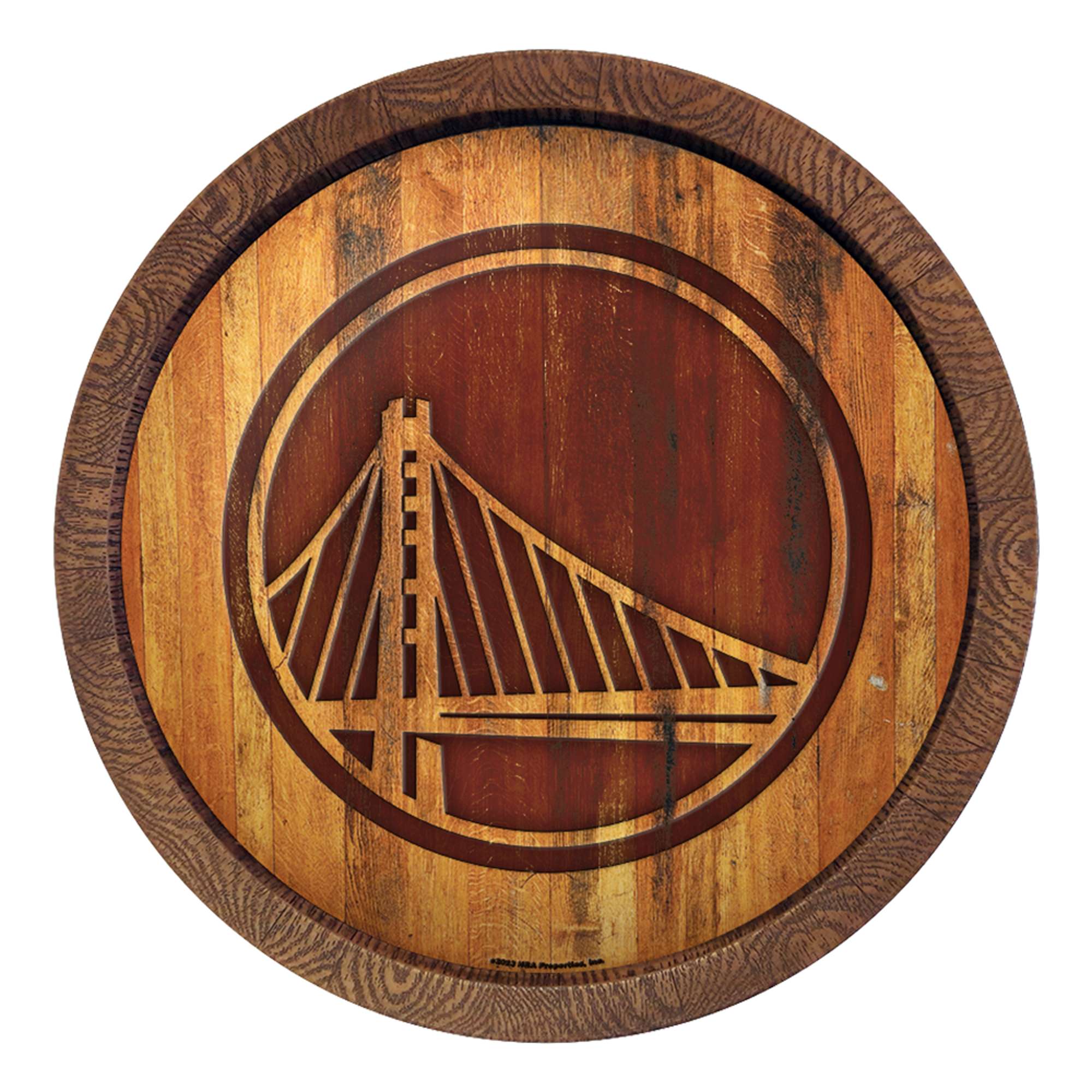 Golden State Warriors: "Faux" Barrel Top Sign    