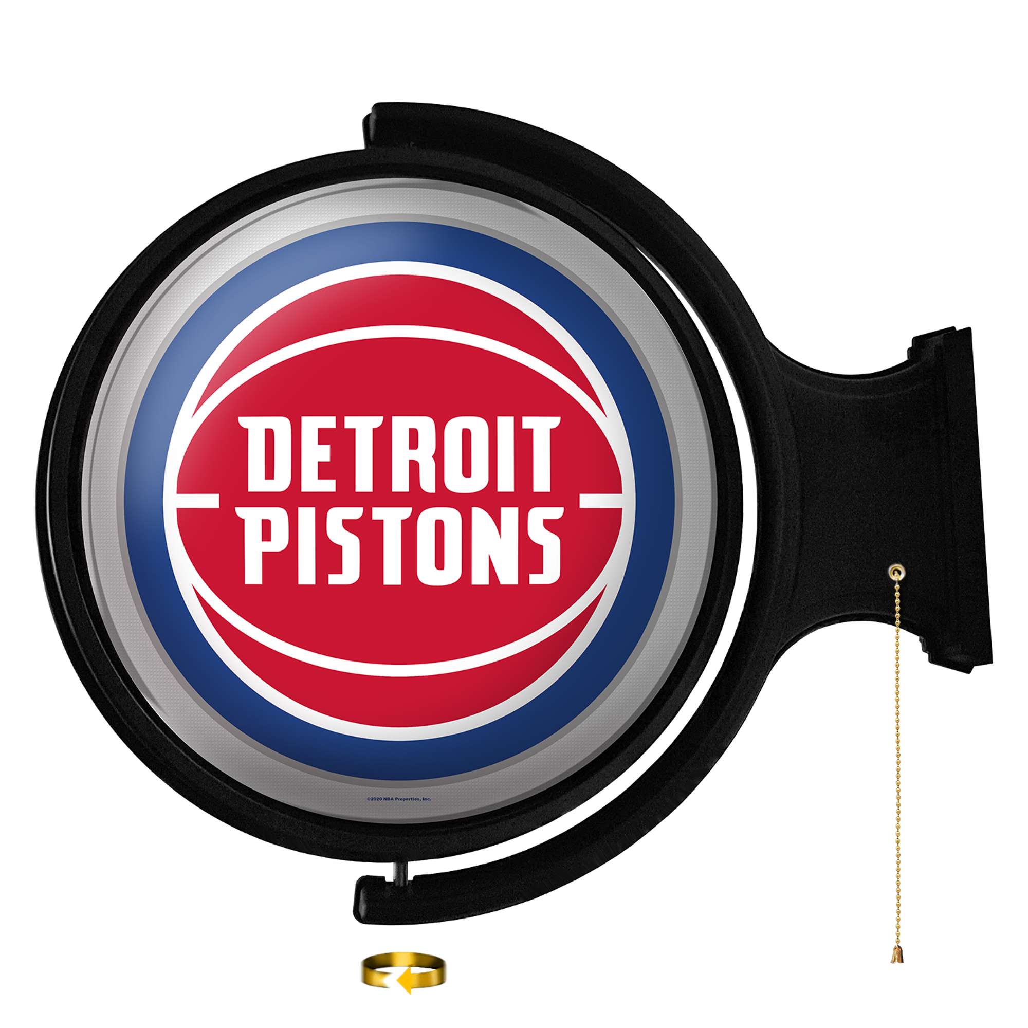 Detroit Pistons: Original Round Rotating Lighted Wall Sign