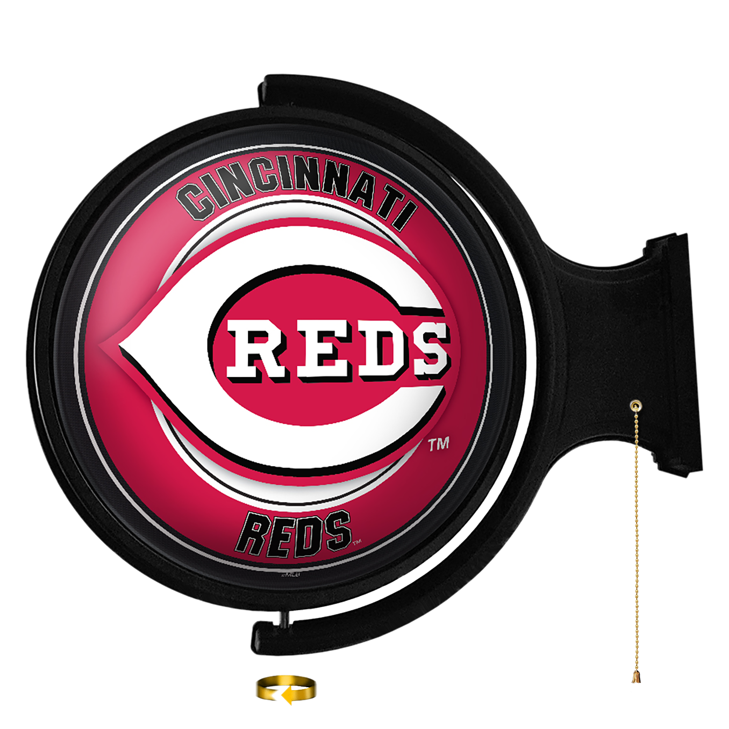 Cincinnati Reds Original Round Rotating Lighted Wall Sign  