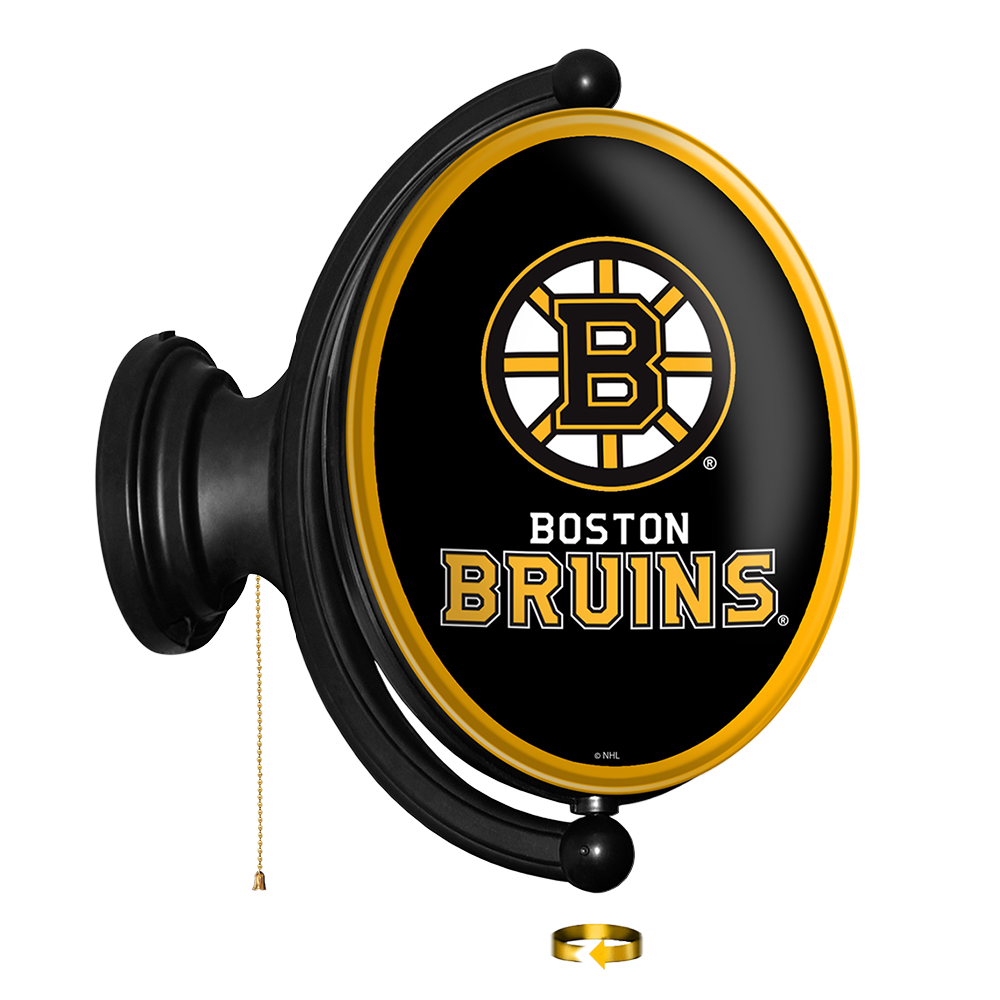 Boston Bruins Original Oval Rotating Lighted Wall Sign