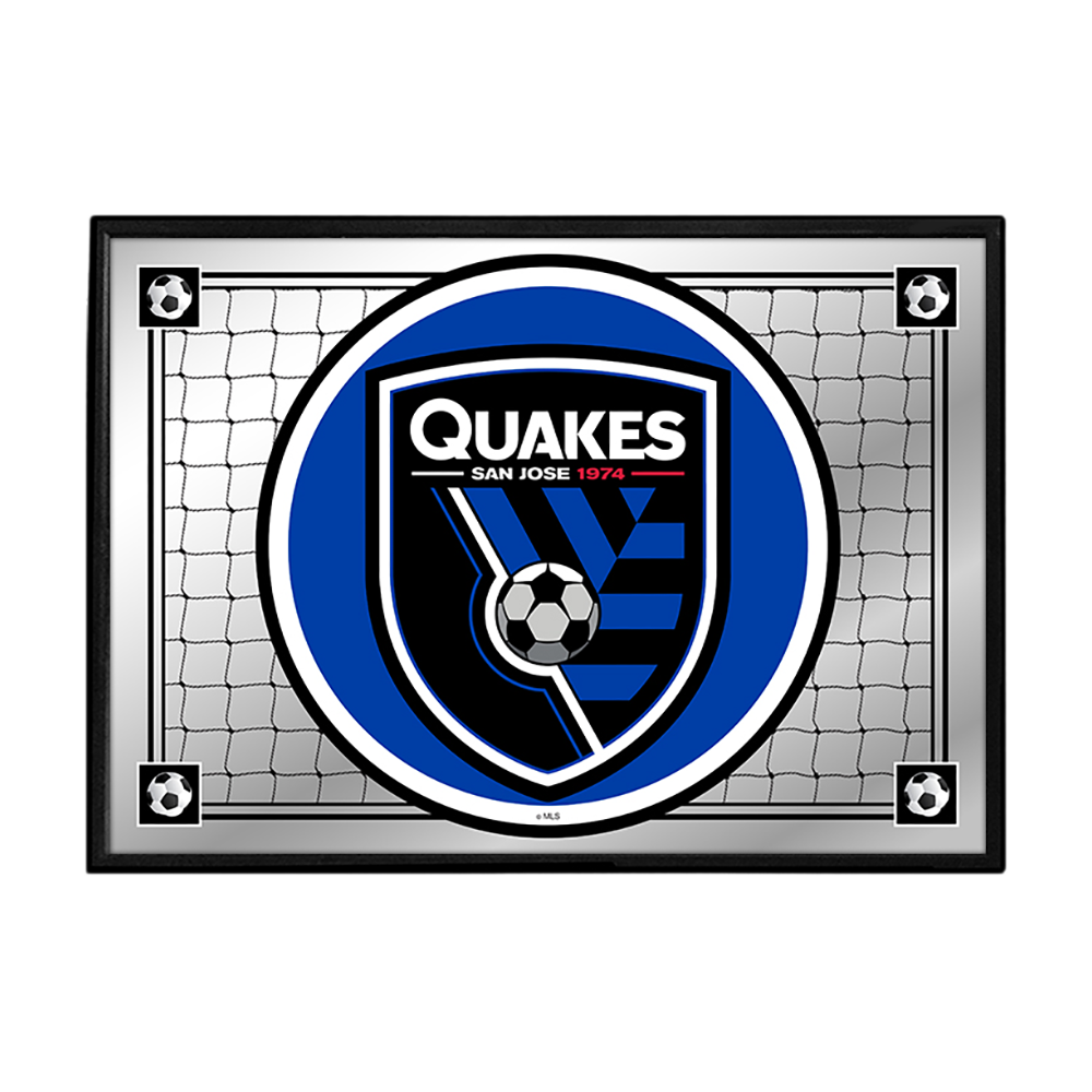 San Jose Earthquakes: Team Spirit - Framed Mirrored Wall Sign  