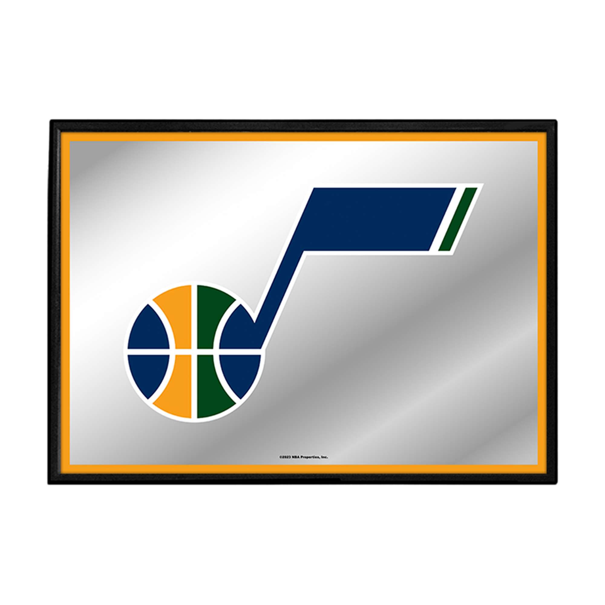 Utah Jazz: Framed Mirrored Wall Sign