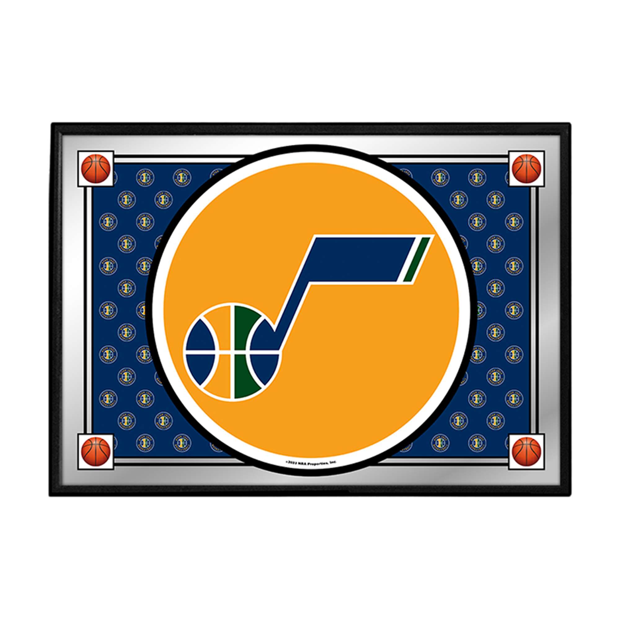 Utah Jazz: Team Spirit - Framed Mirrored Wall Sign