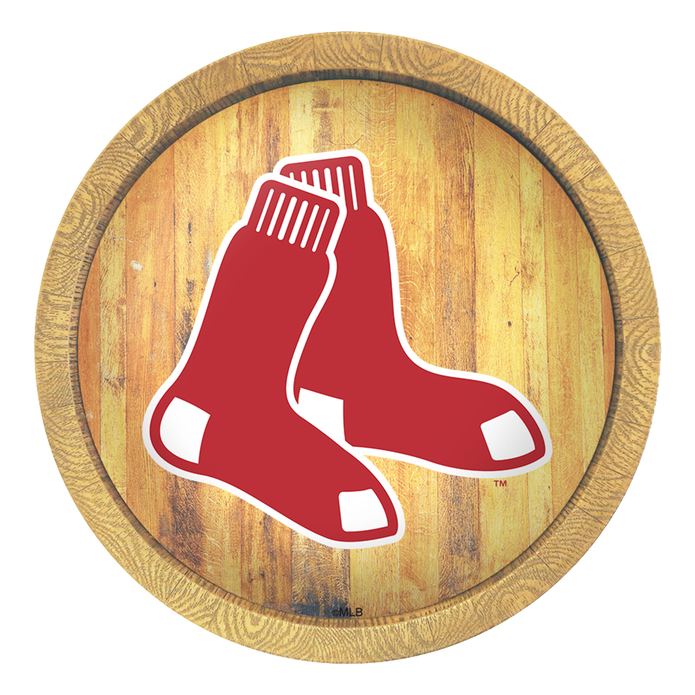 Boston Red Sox "Faux" Barrel Top Sign  