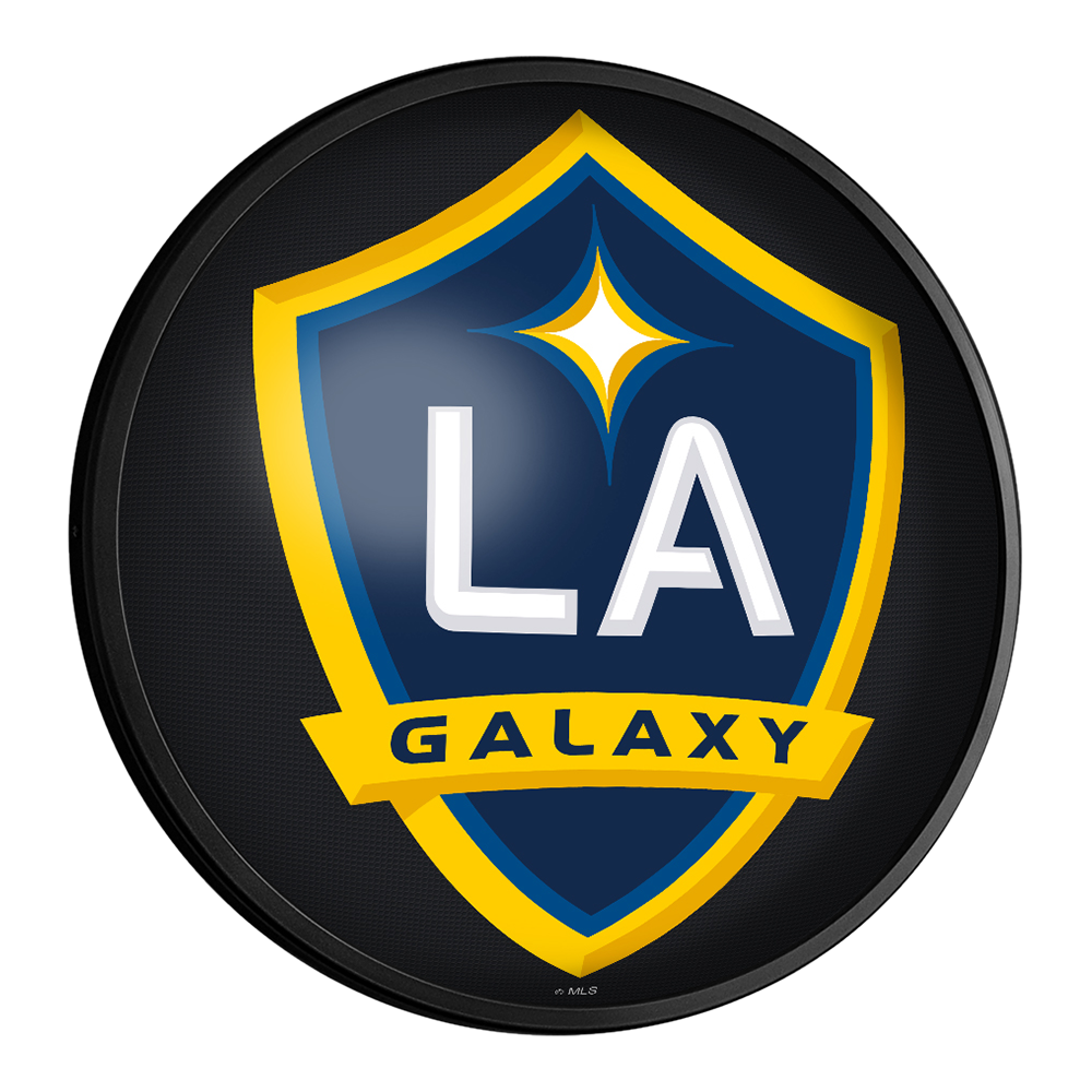 LA Galaxy: Round Slimline Lighted Wall Sign
