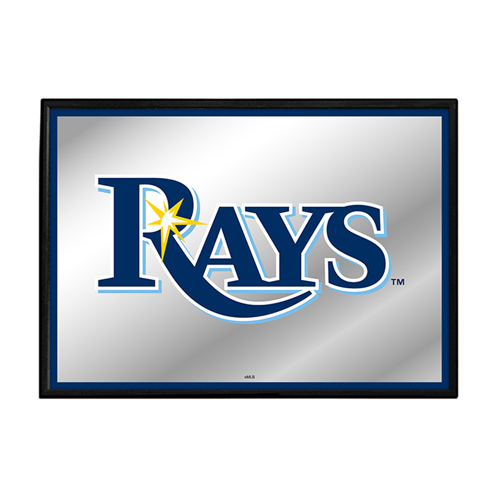 Tampa Bay Rays Framed Mirrored Wall Sign  