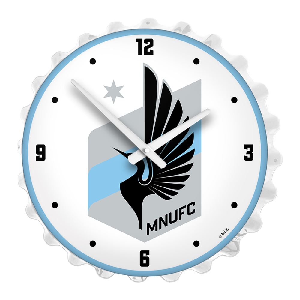 Minnesota United FC: Bottle Cap Lighted Wall Clock