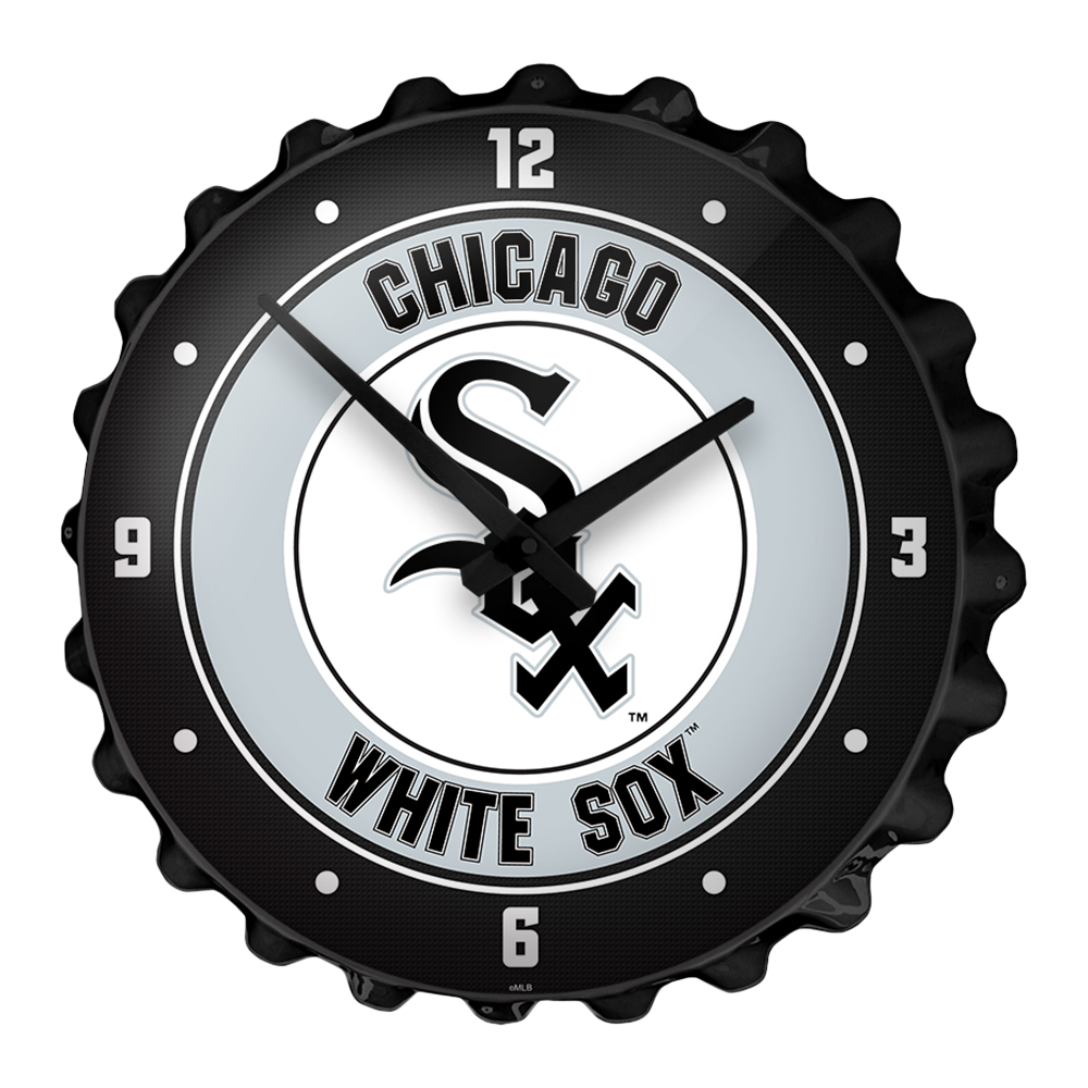 Chicago White Sox Bottle Cap Wall Clock  