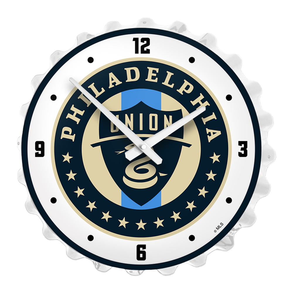 Philadelphia Union: Bottle Cap Lighted Wall Clock  