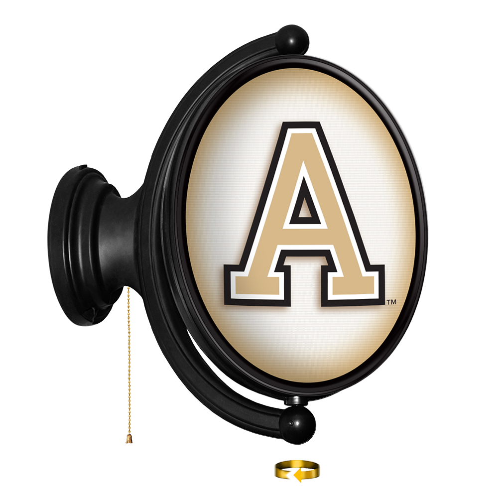 Army Black Knights Original Oval Rotating Lighted Wall Sign