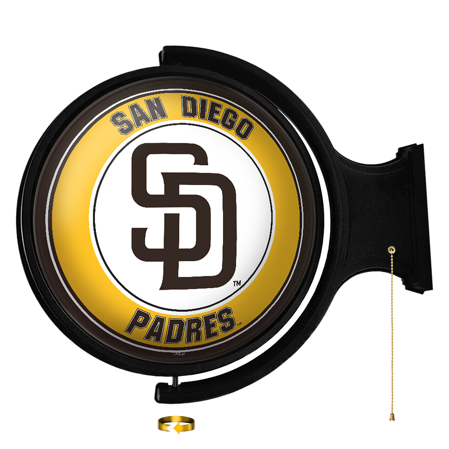 San Diego Padres Original Round Rotating Lighted Wall Sign  