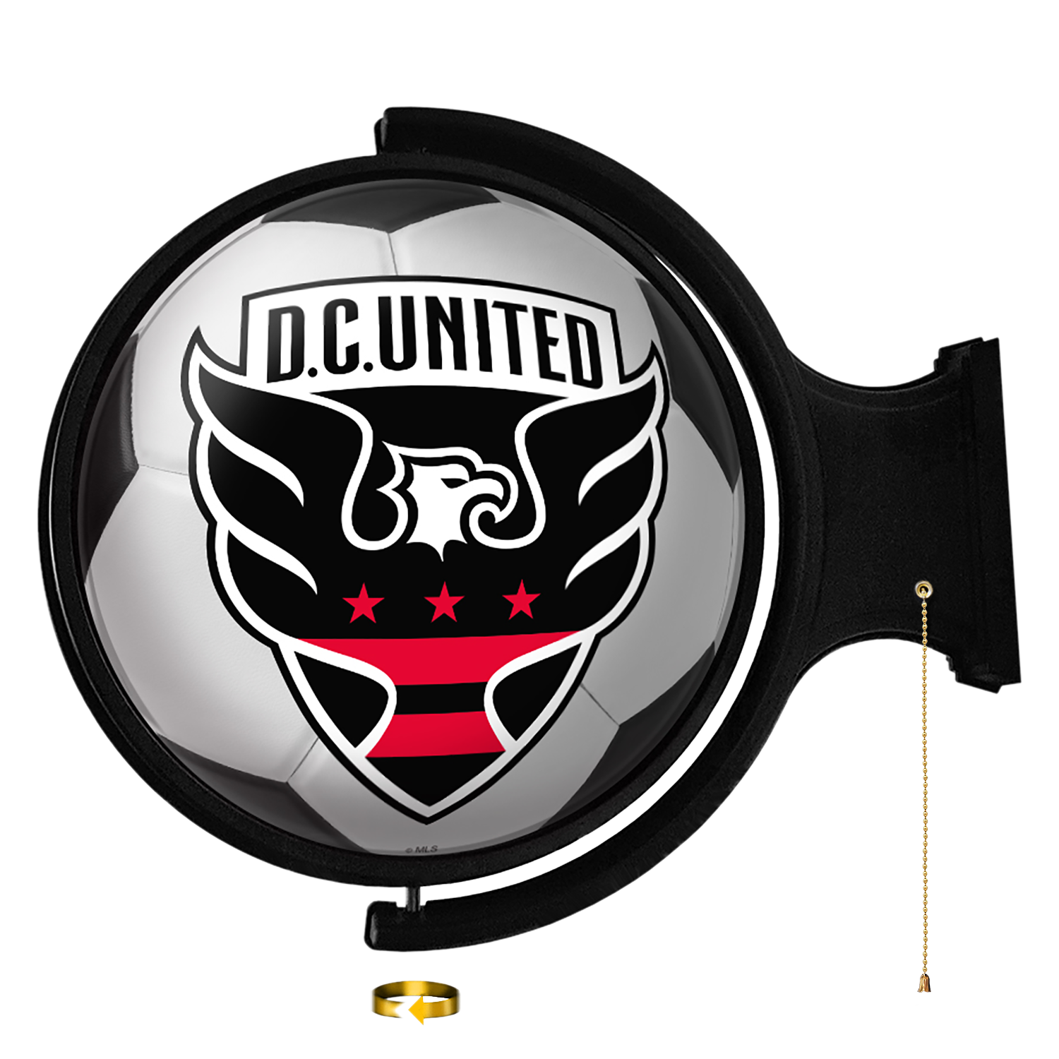 D.C. United: Soccer Ball - Original Round Rotating Lighted Wall Sign