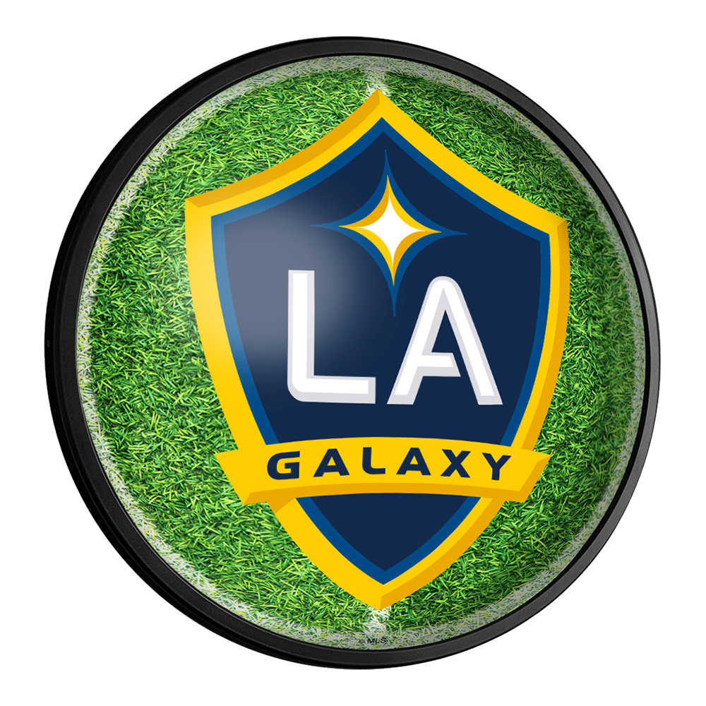 LA Galaxy: Pitch - Round Slimline Lighted Wall Sign