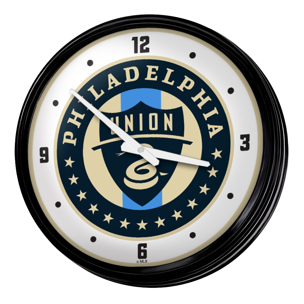 Philadelphia Union: Retro Lighted Wall Clock  
