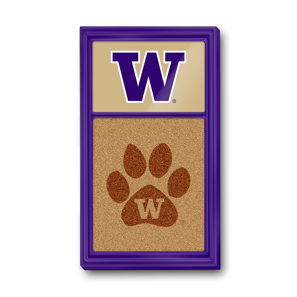 Washington Huskies Dual Logo - Cork Note Board  