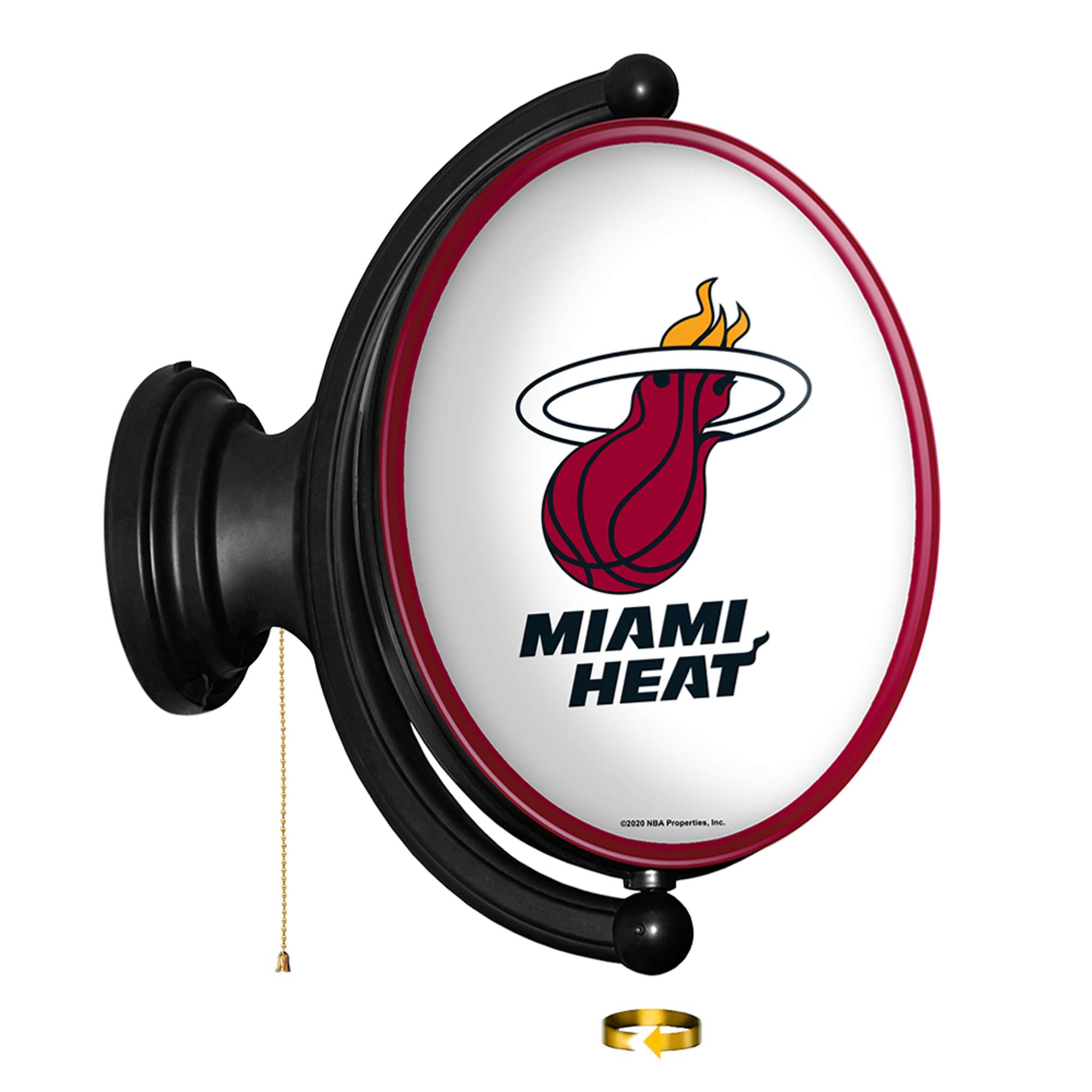 Miami Heat: Original Oval Rotating Lighted Wall Sign